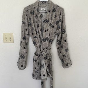 PINK super soft short robe